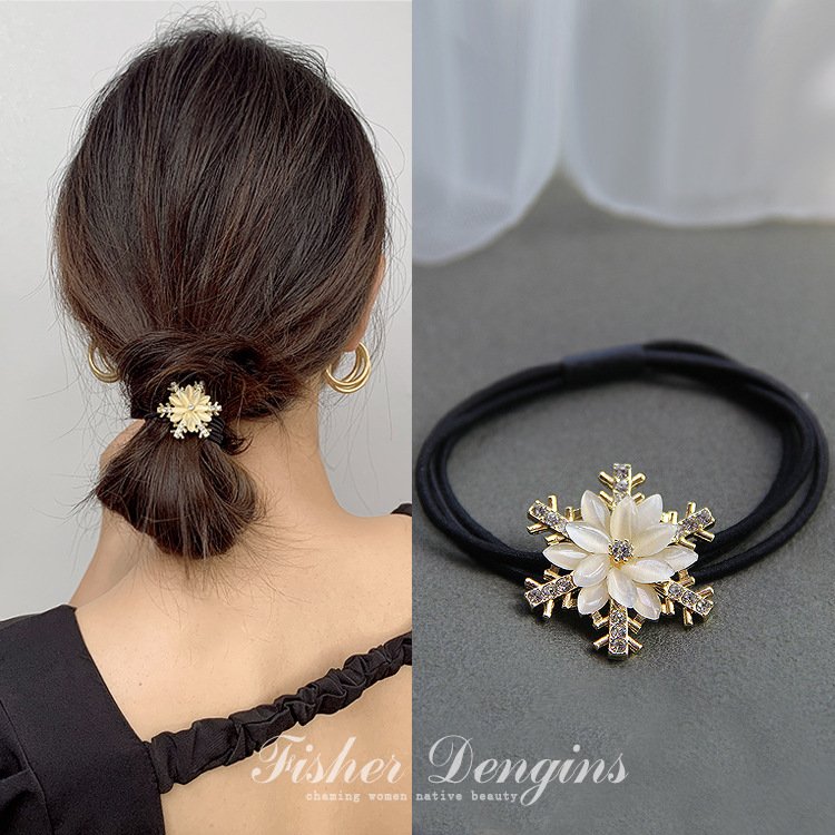 New arrival korean girls' hair ties High ponytail opal hair rubber band women Hair Accessories