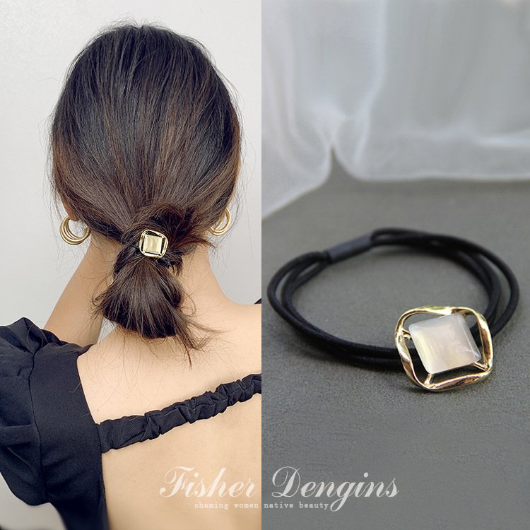 New arrival korean girls' hair ties High ponytail opal hair rubber band women Hair Accessories