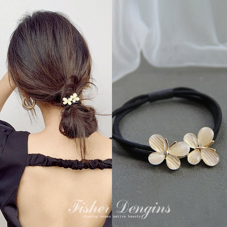 New arrival korean girls' hair ties High ponytail opal hair rubber band women Hair Accessories