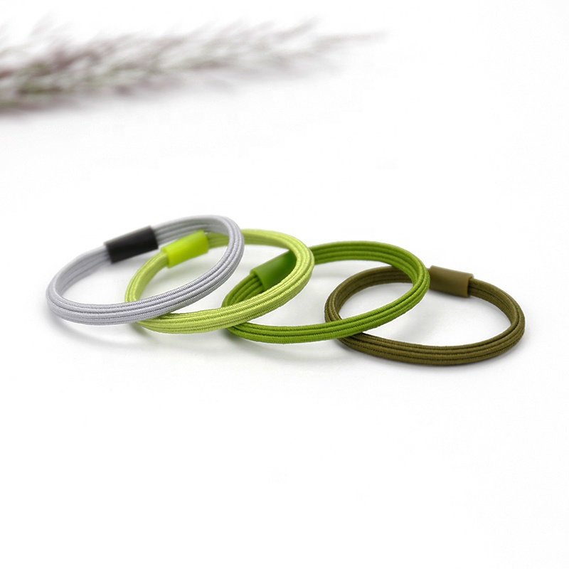 Ins 100Pcs Multi color Winter Hair Ties Set No Metal Hair Bands Elastic Colorful Baby Girl Ponytail Holder