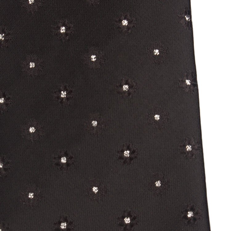 Hot Sale Black Formal Necktie Fine Dot Ties Man Official Poly Neck Tie Promotional For Men
