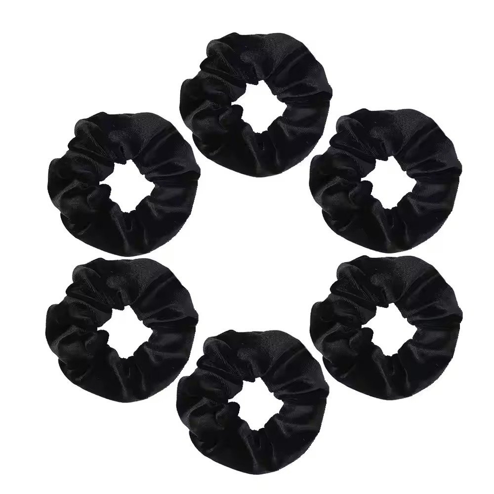 Velvet Scrunchies With Pocket Zipper Hair Ties Stuff Scrunchy Hidden Black Scrunchie Ponytail Holder Elastic Bandsands Gifts