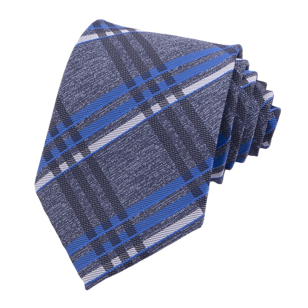 RunLin Factory Customized Formal Yarn Dyed Woven Jacquard Handmade Silk Ties for Men