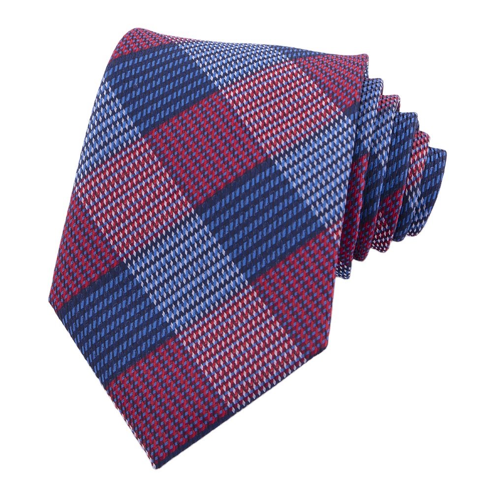 RunLin Factory Customized Formal Yarn Dyed Woven Jacquard Handmade Silk Ties for Men