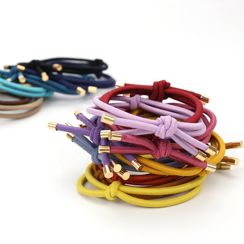 Braided Hair Elastic Custom Elastic Knotted Colorful Hair Ties Hot selling Large Stock Hot selling Hair Accessories