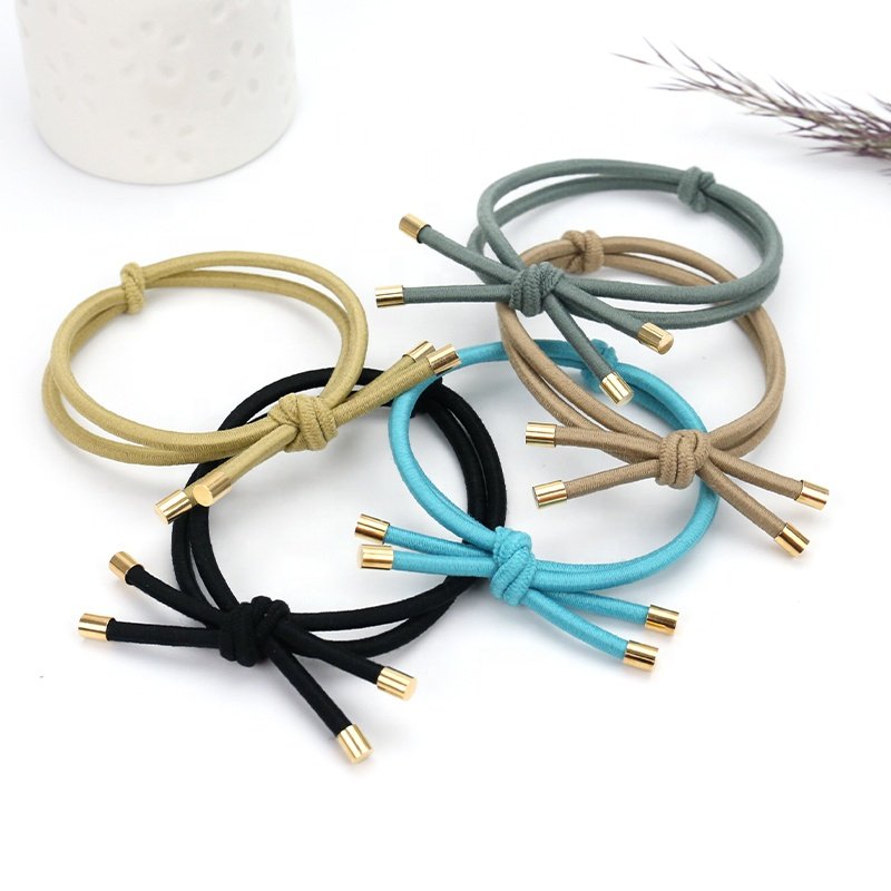 Braided Hair Elastic Custom Elastic Knotted Colorful Hair Ties Hot selling Large Stock Hot selling Hair Accessories