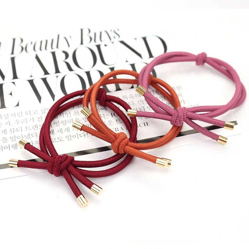 Braided Hair Elastic Custom Elastic Knotted Colorful Hair Ties Hot selling Large Stock Hot selling Hair Accessories