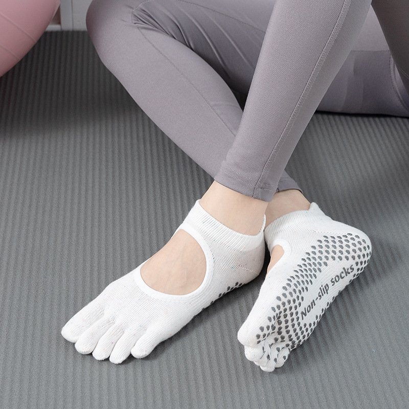 Jingwen OEM Calcetines De Yoga Tenidos Anudados Anti Slip Custom Silicone Pilates Grip Socks Tie Dye Premium