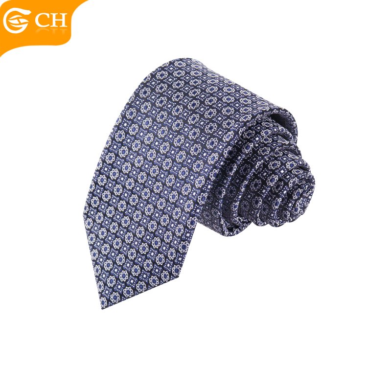2024 Manufacturers Designer Polyester Woven Logo Neckties Elegant Purple Navy Custom Gift Set Ties For Men