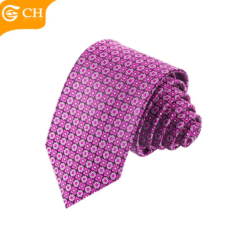 2024 Manufacturers Designer Polyester Woven Logo Neckties Elegant Purple Navy Custom Gift Set Ties For Men