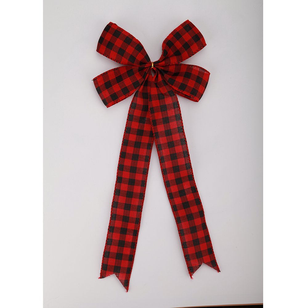Sale Wired Edge Red Velvet Snowflake Large Giant Door Window Burlap Ties Fabric Gift Christmas Ties Wreath Bow