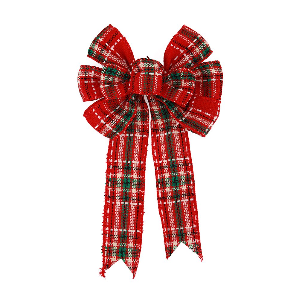 Sale Wired Edge Red Velvet Snowflake Large Giant Door Window Burlap Ties Fabric Gift Christmas Ties Wreath Bow