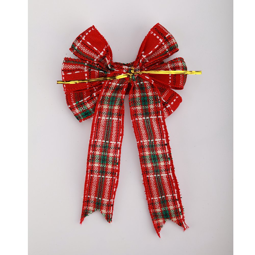 Sale Wired Edge Red Velvet Snowflake Large Giant Door Window Burlap Ties Fabric Gift Christmas Ties Wreath Bow
