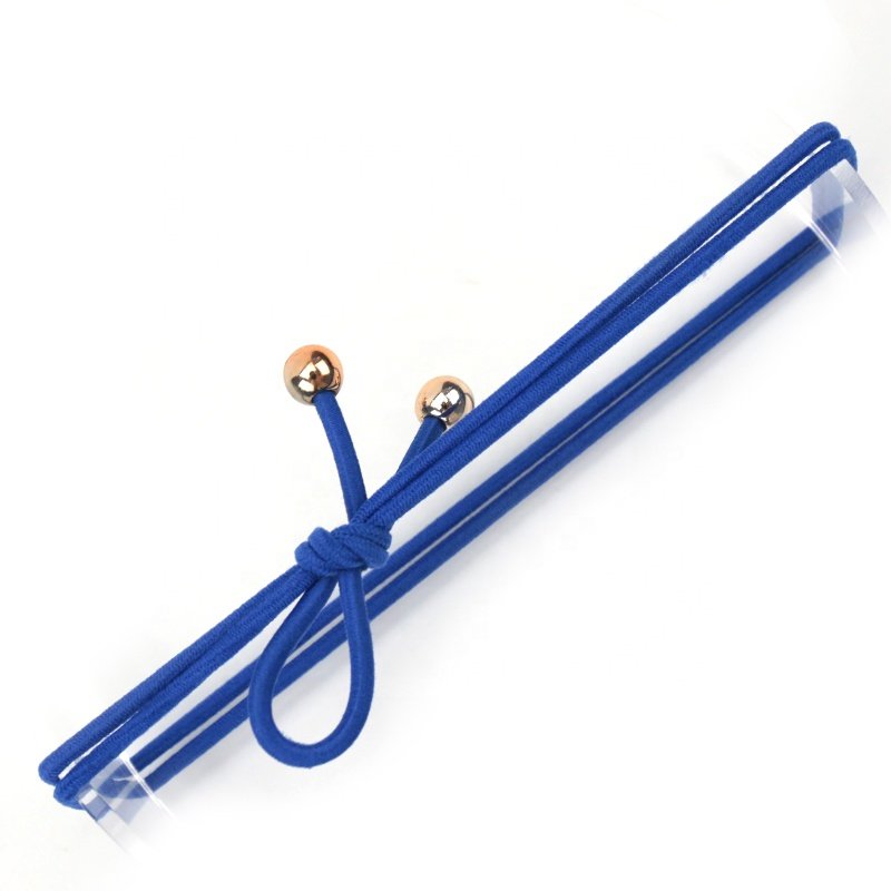 Hot Selling Korea Elastic Various color Knotted Nylon Bow Pearl Hand Bands Hair Ties l Hair Accessories