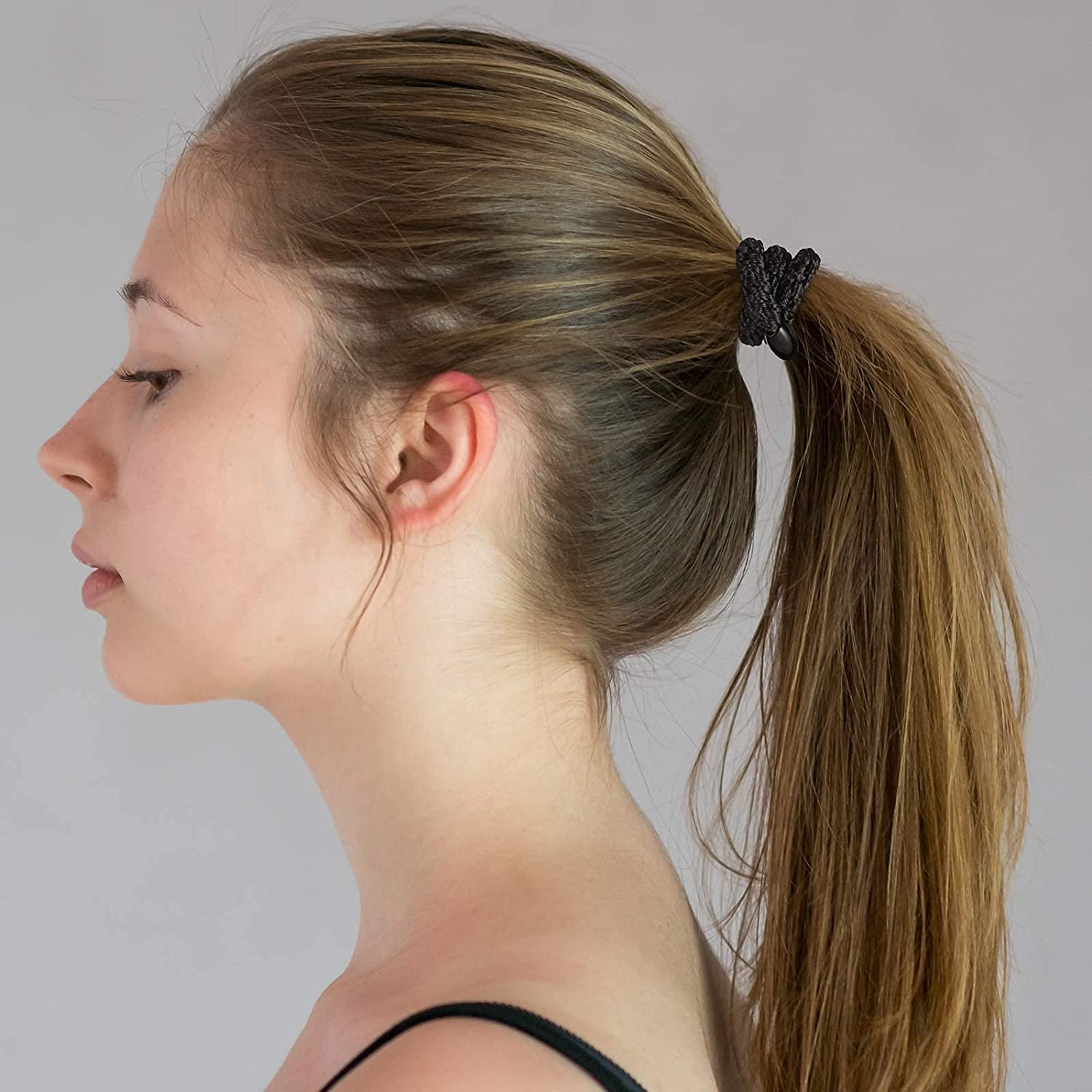 Hair Ties for Women Girls, Elastics Hair Bands Ponytail Holders for Thick Hair, No Damage No Crease Hair Elastics