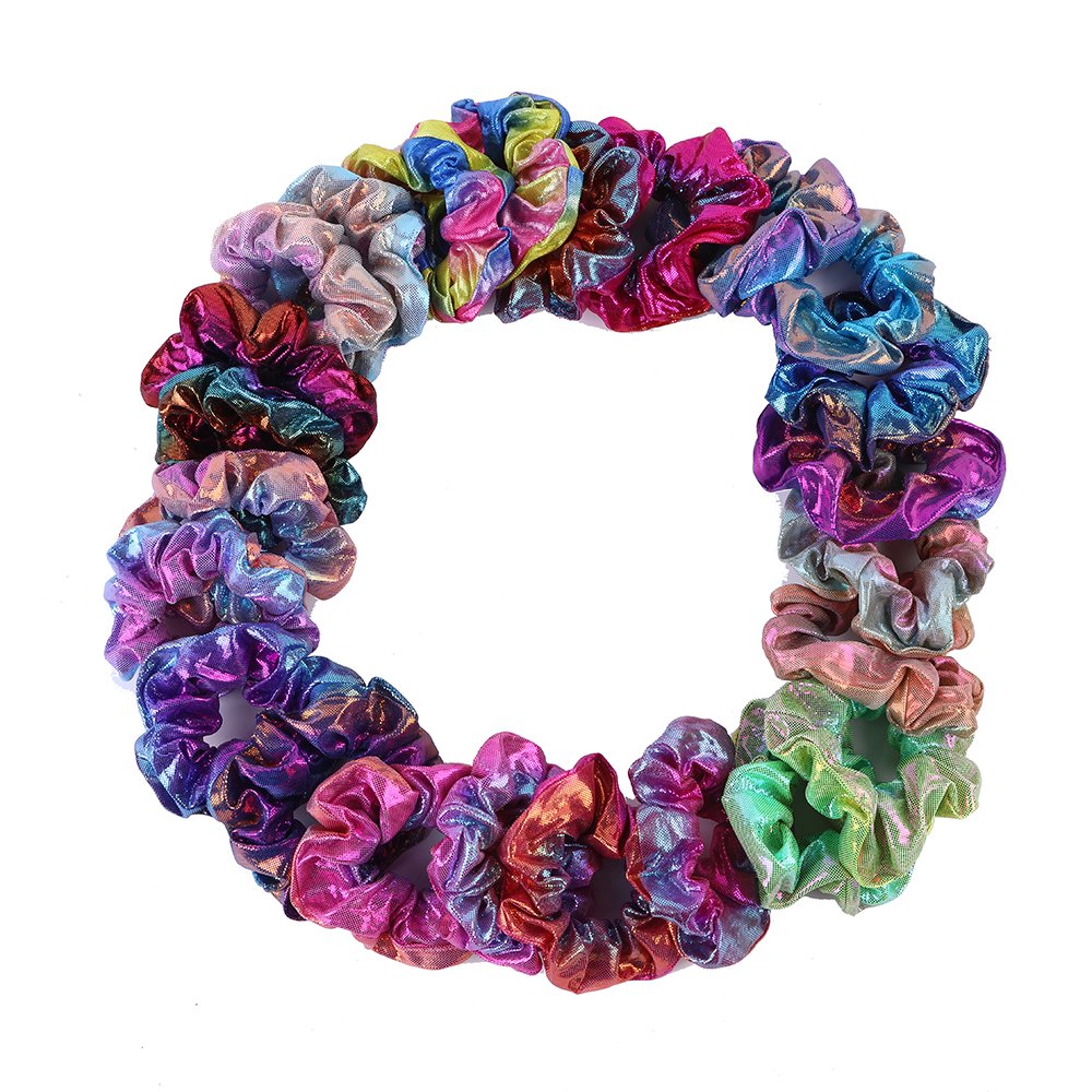 Satin Hair Ring Scrunchy for Women Thick Hair Accessories Cute Soft No Slip Elastics Ponytail Holder for Curly Hair No Damage