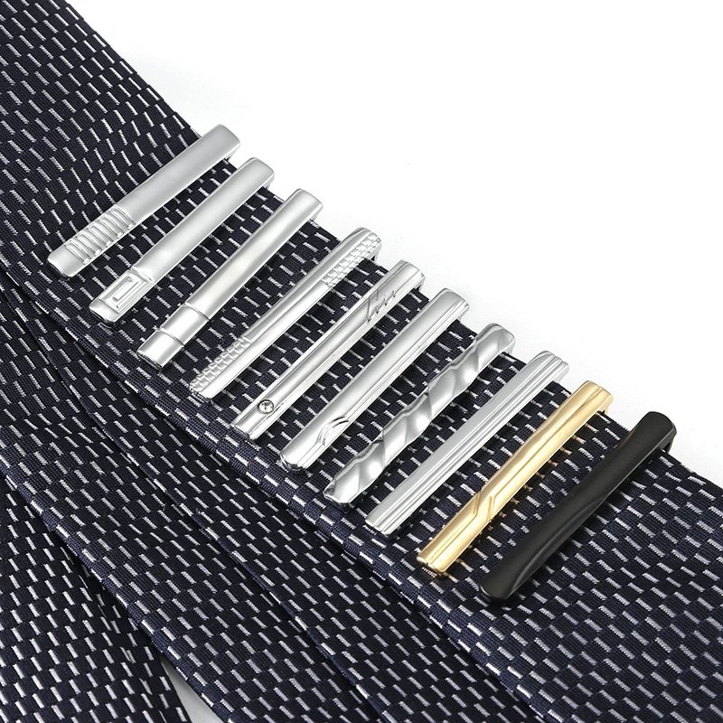 4CM Blank Tie clips For Men Bow Set Business Formal Neck Links Tie Clip bar