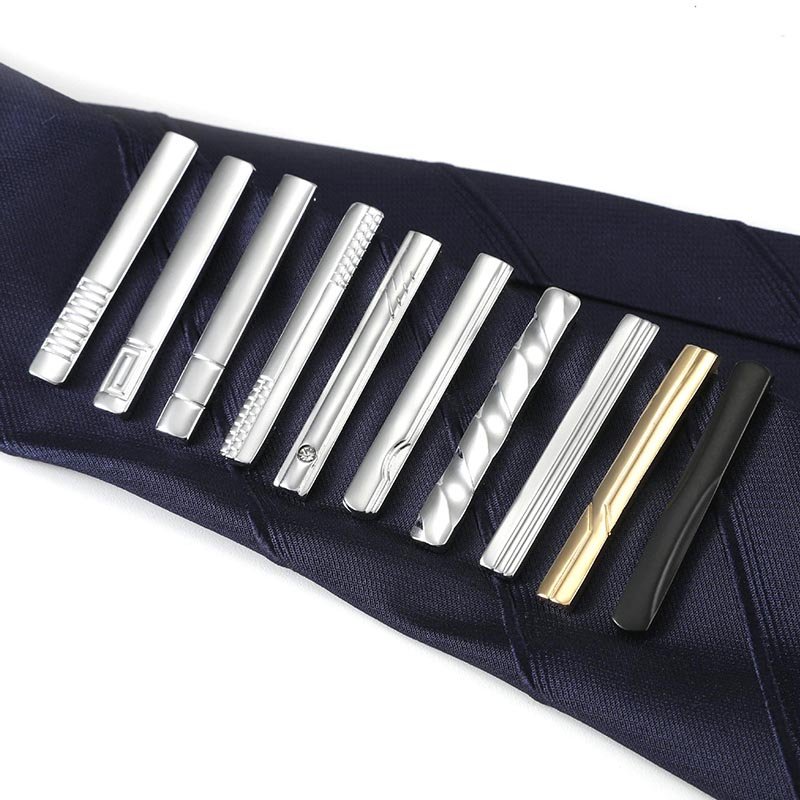 4CM Blank Tie clips For Men Bow Set Business Formal Neck Links Tie Clip bar