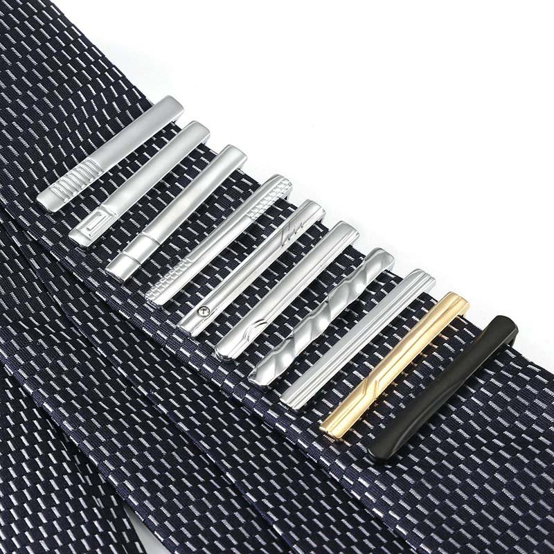 4CM Blank Tie clips For Men Bow Set Business Formal Neck Links Tie Clip bar