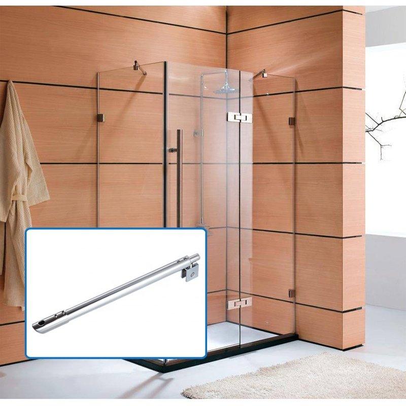Shower Support Bar 304 Stainless Steel Adjustable Wall To Glass Bathroom Pull Rod