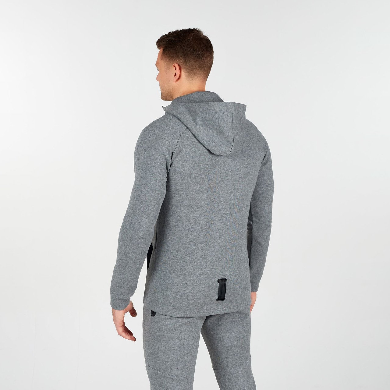New Style Custom Fabric Fleece Jogger Zipper Hoodie Sweat Pants Winter Two Piece Tracksuit Jogging Suit