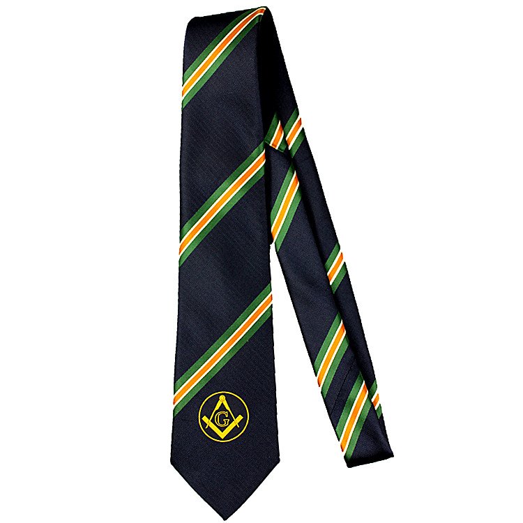 RunLin Factory Wholesale Luxury Handmade Polyester Woven Jacquard Fabric Custom Masonic Tie