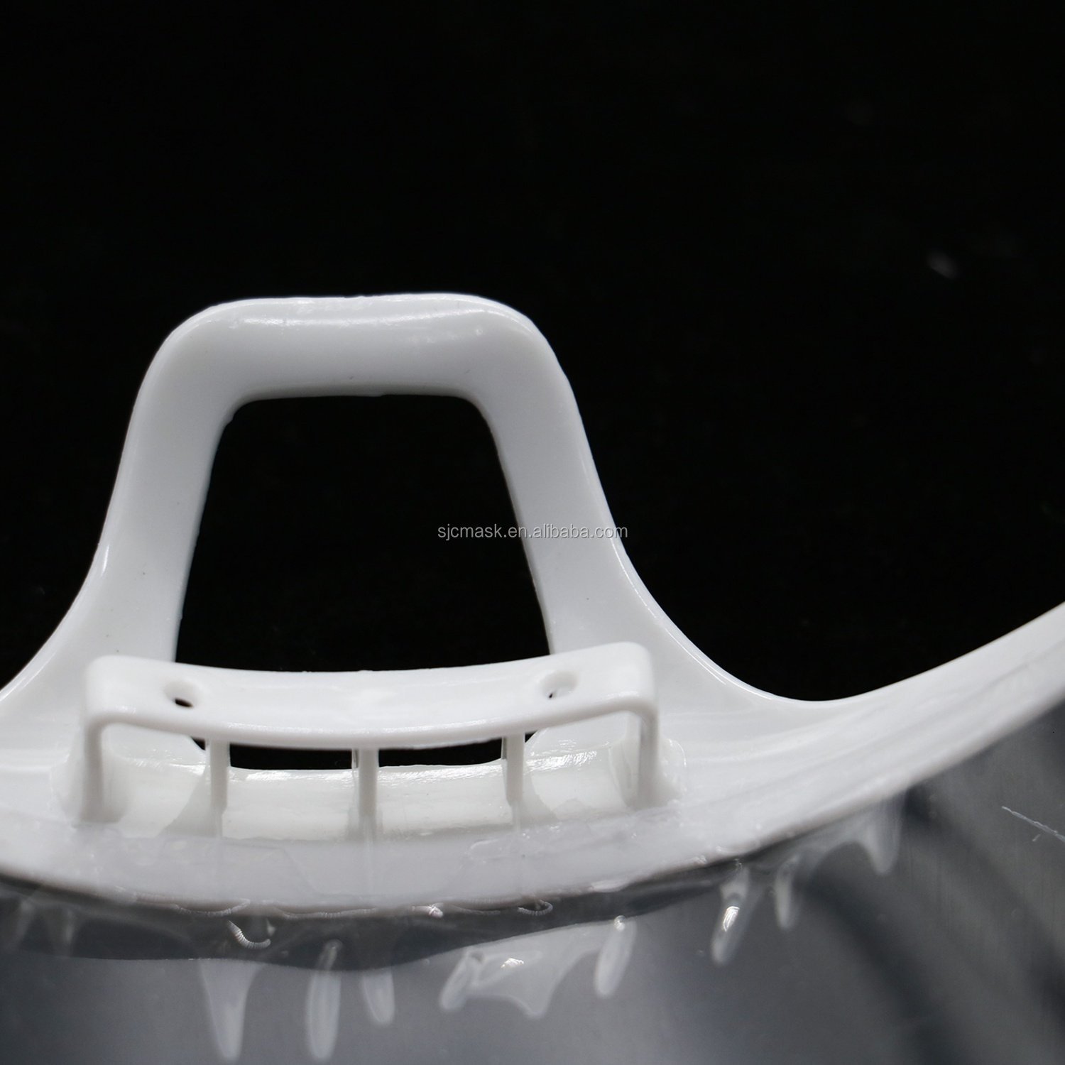 Mouth & Face Shield, Clear Anti-Fog, Adjustable Elastic Strap. PVC Plastic material, Transparent Waiter Chef Visor