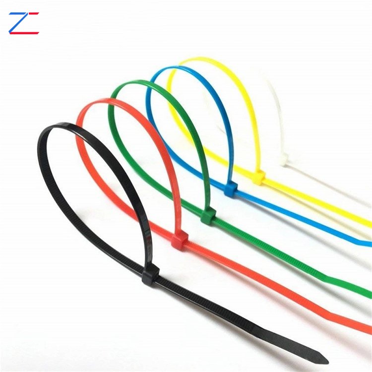 Cable Organizer 4.8*450mm Promotion Black Plastic Nylon Cable Tie Cable Tidy