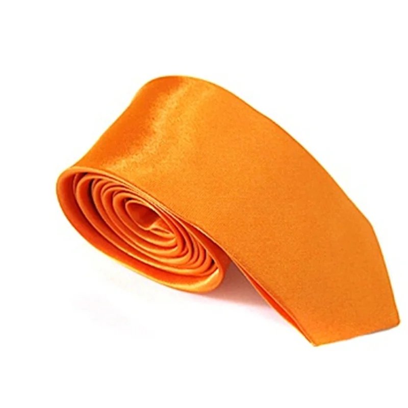 Mans Accessories Slim Skinny Tie for Men Jacquard Woven Solid Champagne Orange Red Purple Blue Ties Wedding Necktie corbatas par