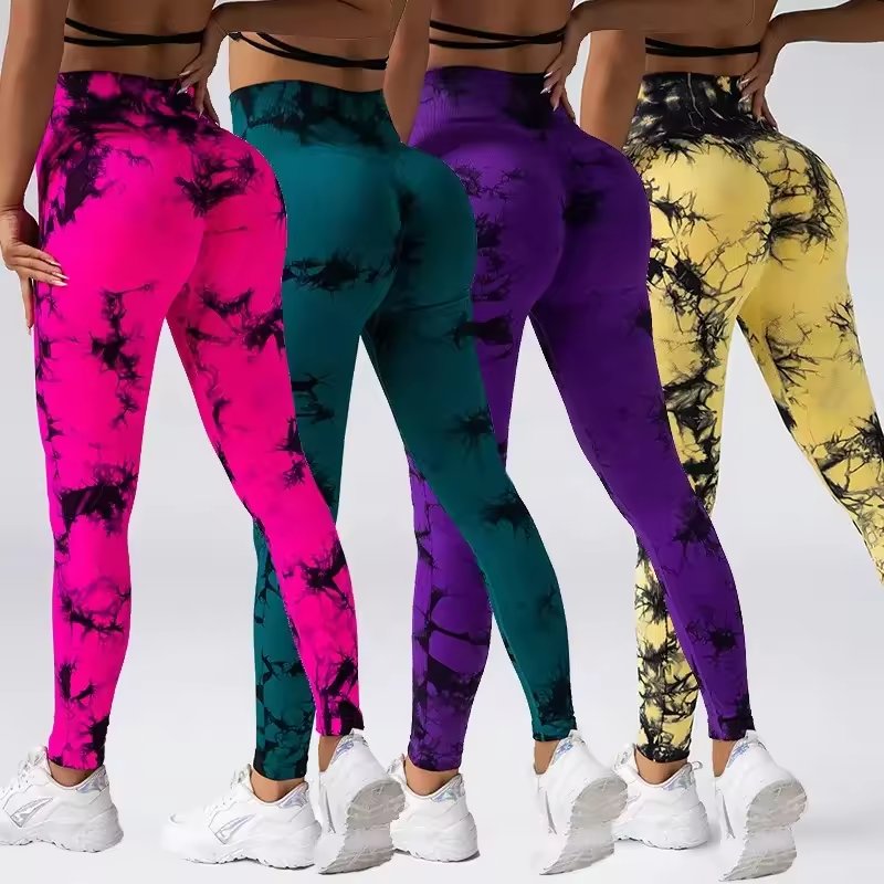 Marble Tie Dye Printing Leggings For Women Ladies Girl Super Soft High Waist Printed Yoga Pants Leggings Wholesale
