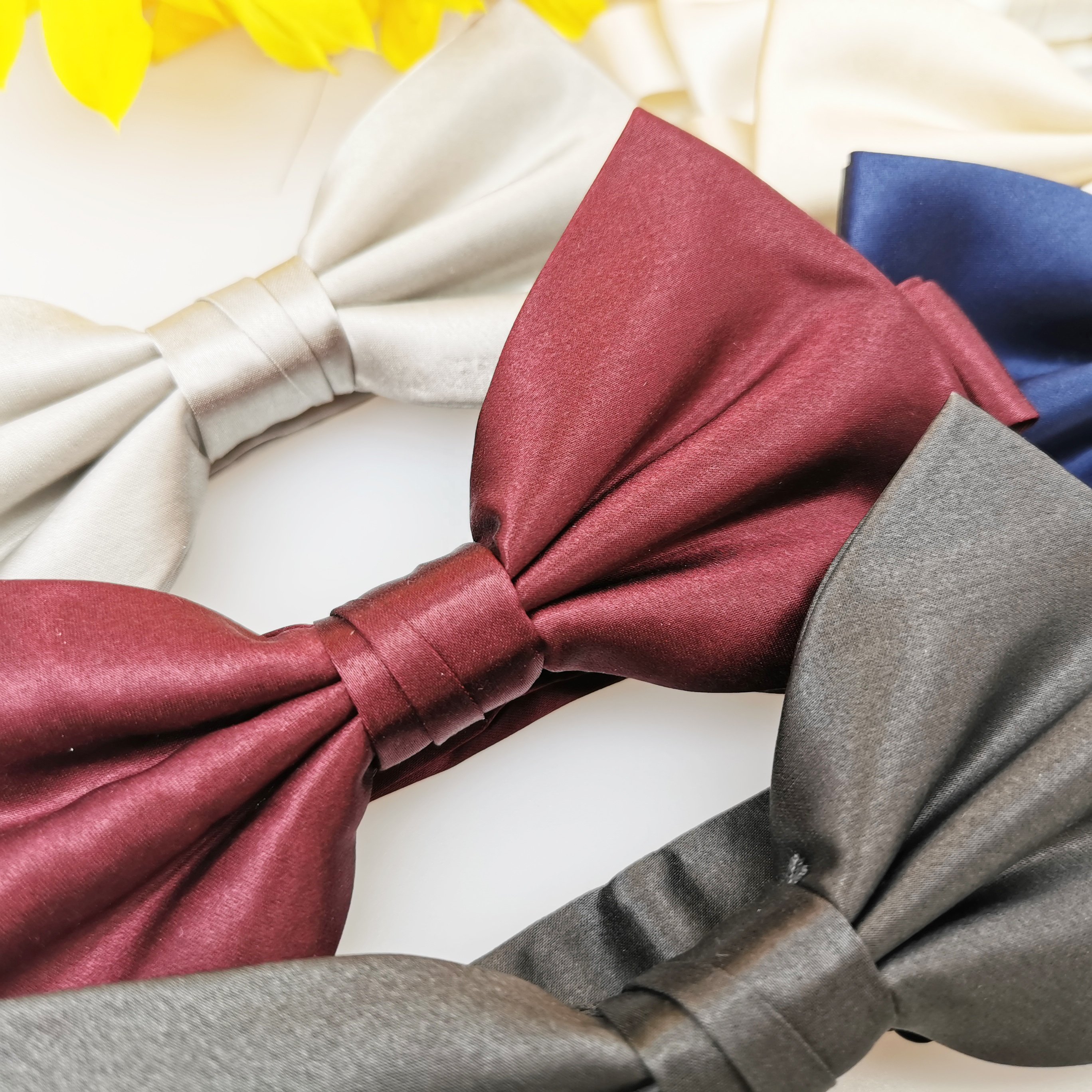 22momme 100% silk bow tie