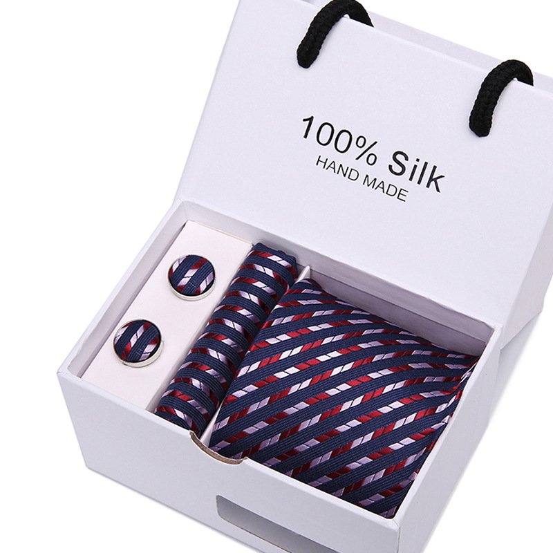 Yeahsun New 4pcs/set Polyester Silk ties Paisley Men's Ties fashion Necktie set Mans Tie Necktie with gift box