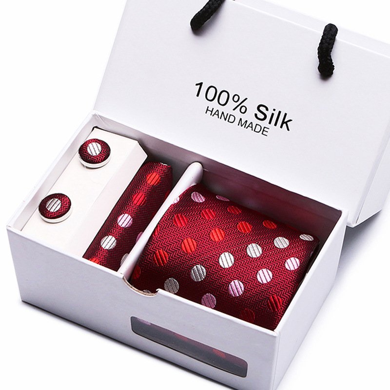 Yeahsun New 4pcs/set Polyester Silk ties Paisley Men's Ties fashion Necktie set Mans Tie Necktie with gift box