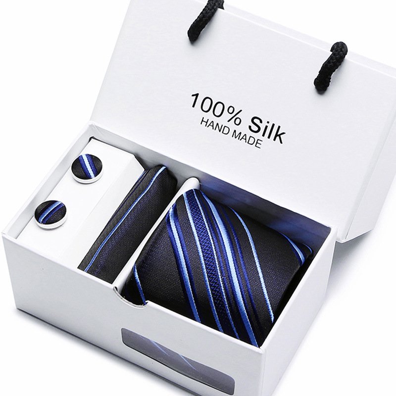 Yeahsun New 4pcs/set Polyester Silk ties Paisley Men's Ties fashion Necktie set Mans Tie Necktie with gift box