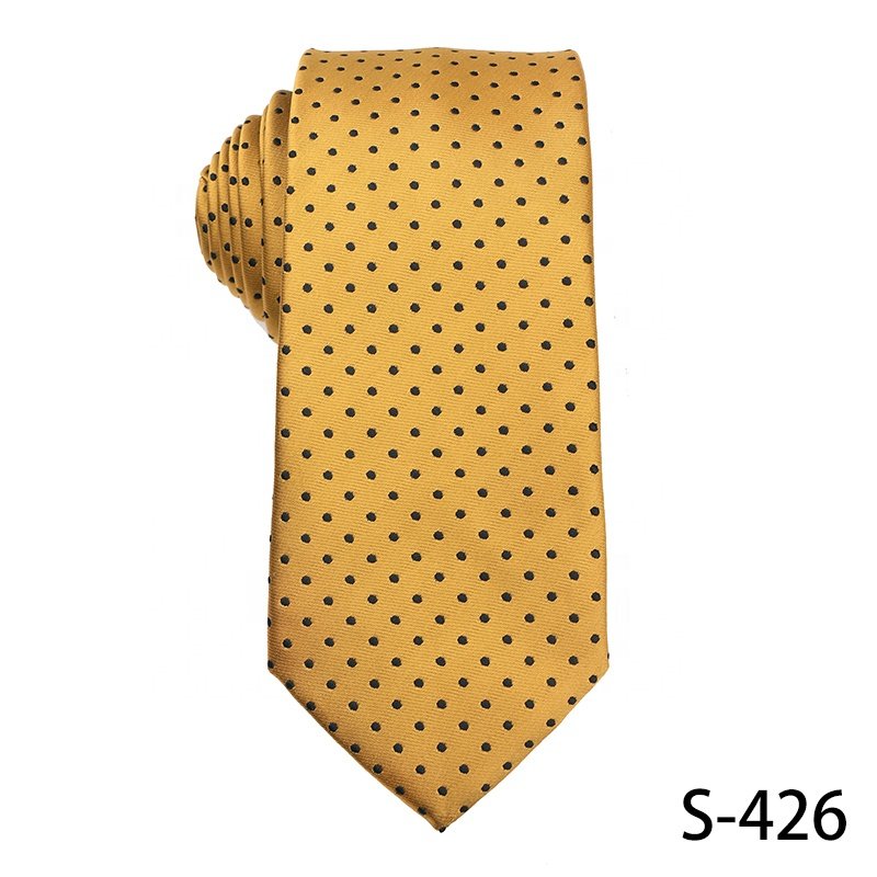 New Designs High Quality 100% Polyester Ties For Men Hand Made Mens Yellow Floral Ties Uniform Necktie Manufacturer