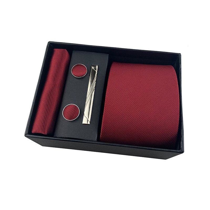 Mens Tie Set In A Box Paisley Silk Ties For Men Gifts Wedding Necktie Gravata Handkerchief Set