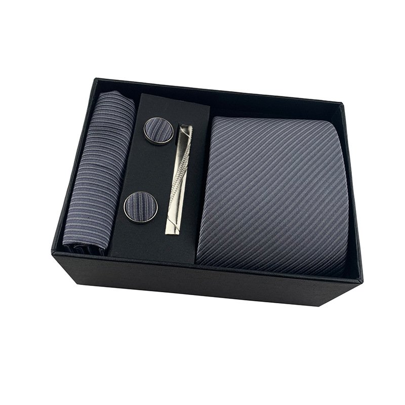 Mens Tie Set In A Box Paisley Silk Ties For Men Gifts Wedding Necktie Gravata Handkerchief Set