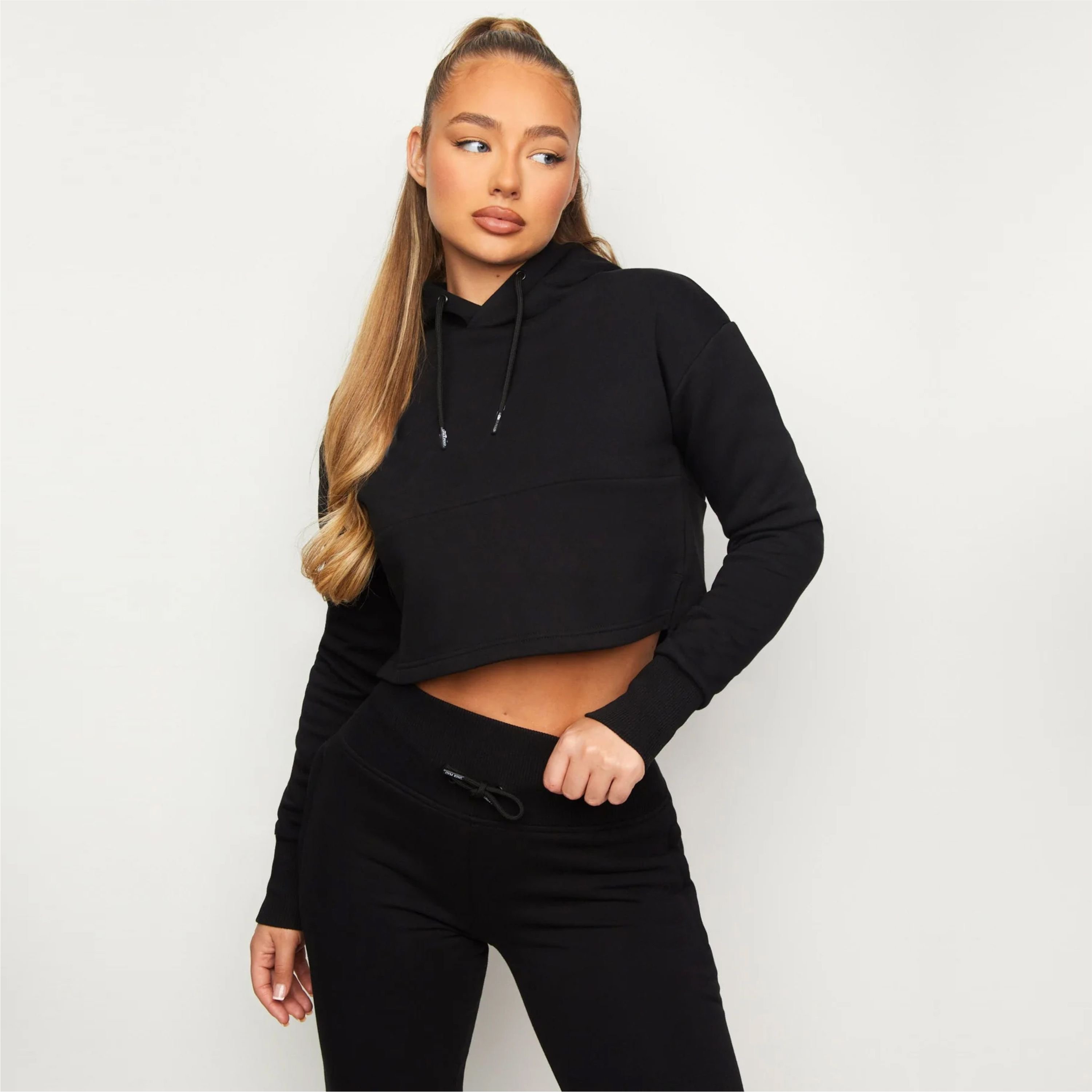 Manufacturer Custom Two-Piece Cotton Jogger Sets Private Label Apparel Crewneck Short Streetwear Pattern Tracksuit Hoodie