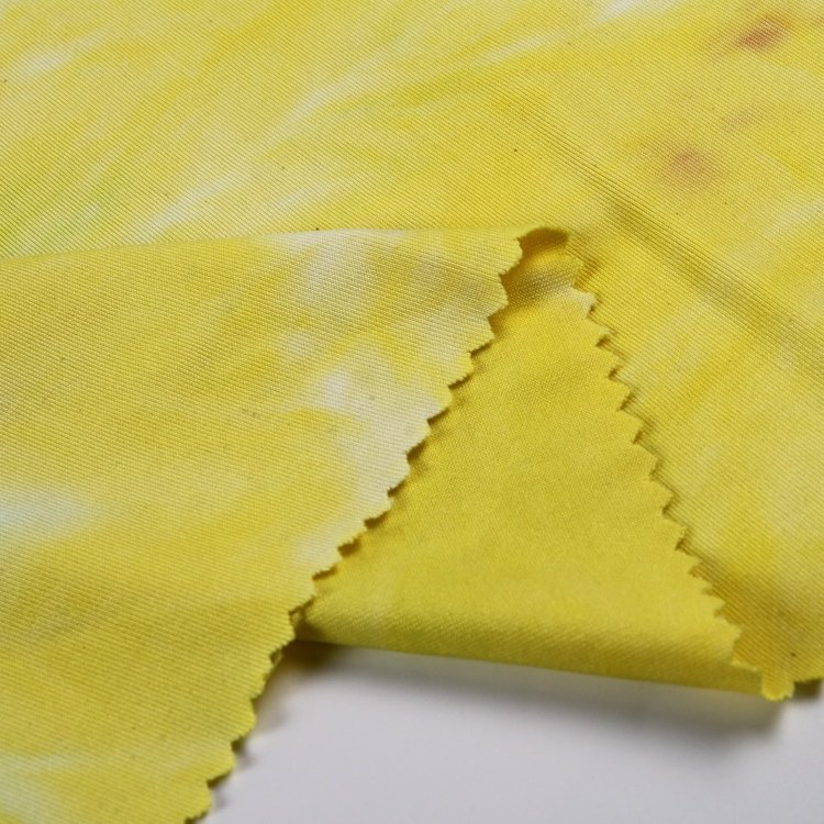 Professional Colorful Tie Dye Designer Single Spandex Polyester Jersey Fabric Women Fabric