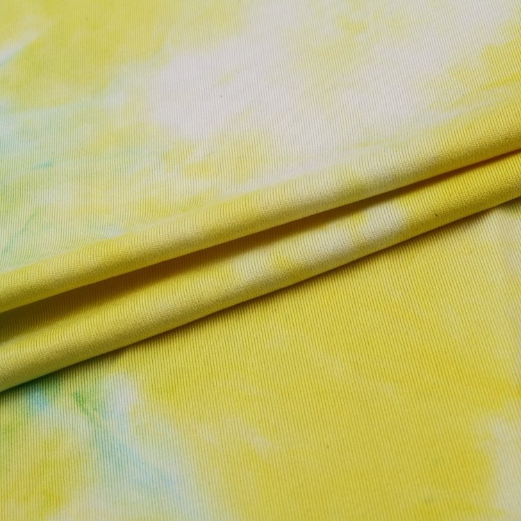 Professional Colorful Tie Dye Designer Single Spandex Polyester Jersey Fabric Women Fabric