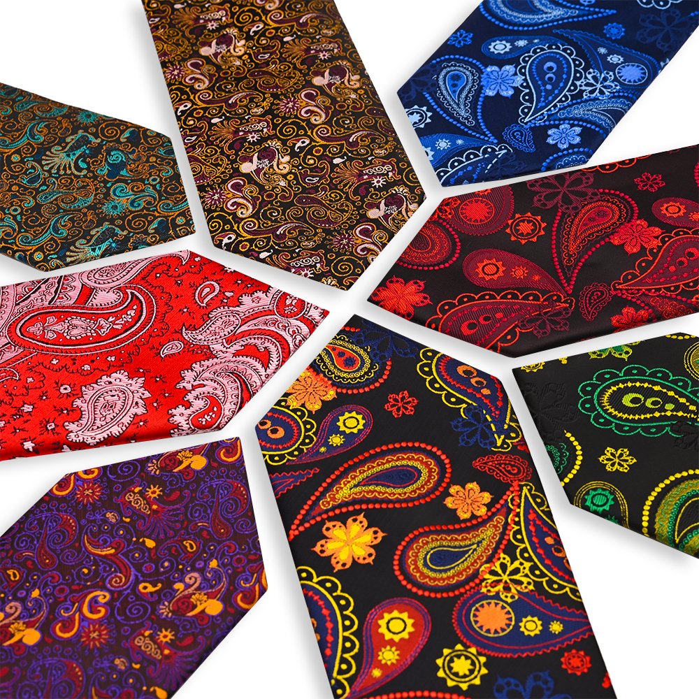 YiLi Shengzhou Jacquard Paisley Gravata Mens Silk Neck Ties