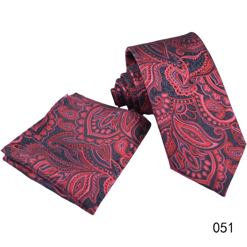 New Design Men's Polyester Tie Set New Popular Hot-Selling Micro Fibre Tie Handkerchief Set for Men