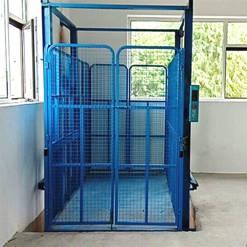 hydraulic cargo lift elevator wall mounted mezzanine cargo lift goods elevator freight elevator for indoor outdoor basement lift