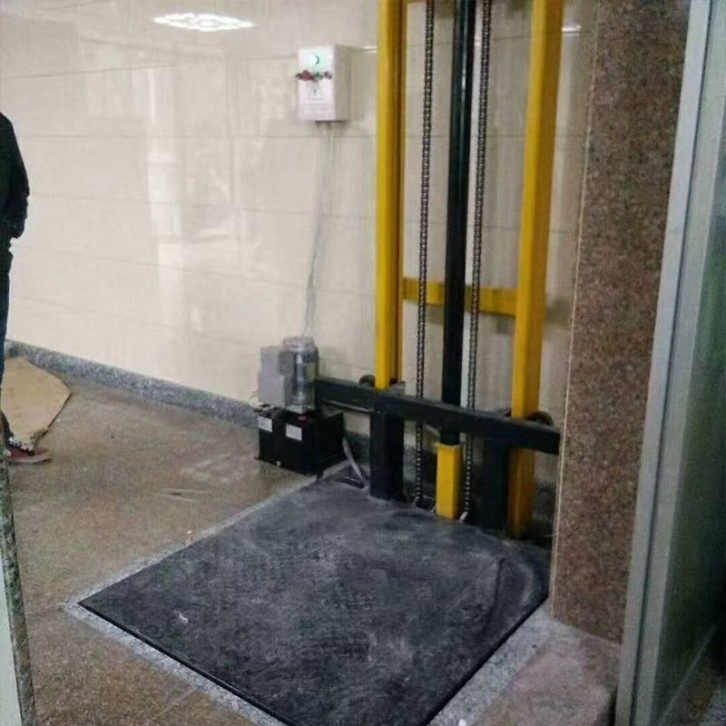 hydraulic cargo lift elevator wall mounted mezzanine cargo lift goods elevator freight elevator for indoor outdoor basement lift
