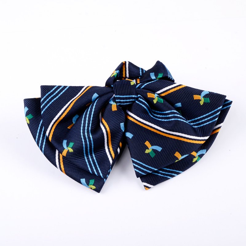 Wholesale 2024 New Design Students' Tie Collar Flower Set Handmade Polyester Casual Necktie Bow Tie Set for School