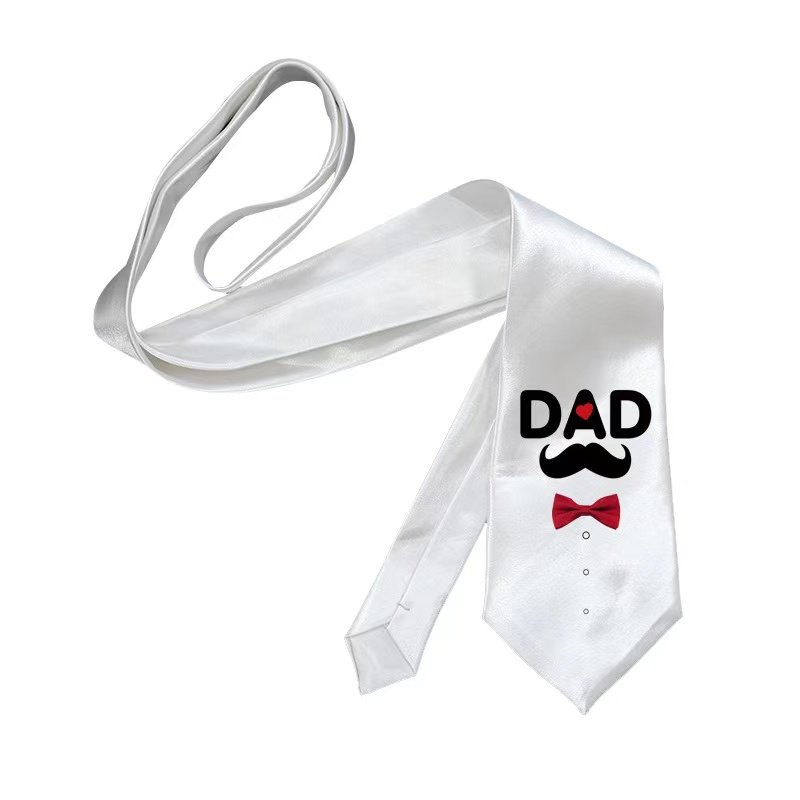 Sublimation Blank Tie For Men Solid Satin Polyester Necktie DIY Costume Men's Neckwear Tie For Wedding Party Father's Day