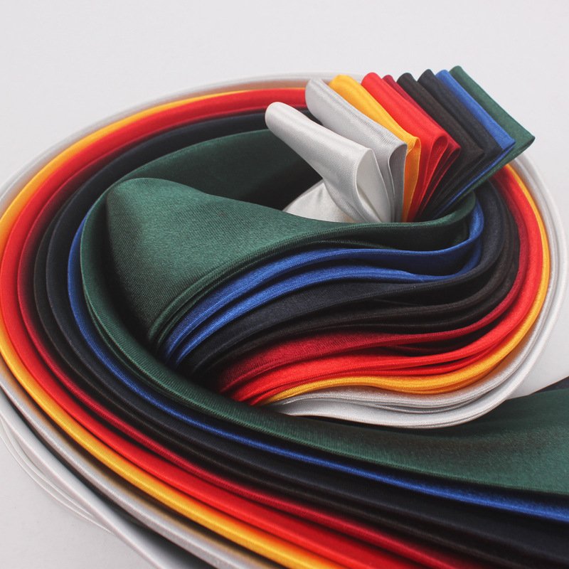 Men's 8CM polyester tie solid color tie monochrome business formal attire professional leisure wholesale