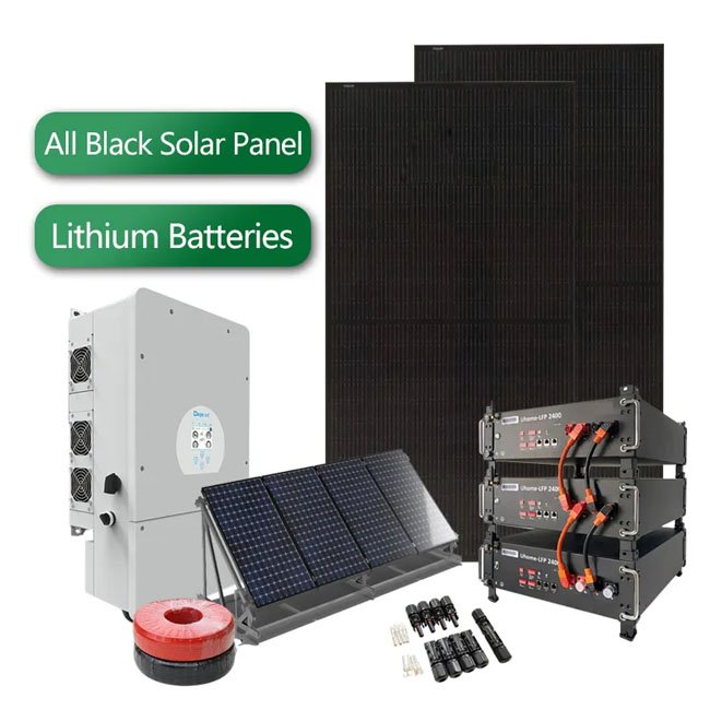 Solar Energy System Solar Panel Station Wooden Box Powered Stations Grid 10kw 20KW 30KW Tied 40KW 50KW Lithium Ion Battery MPPT
