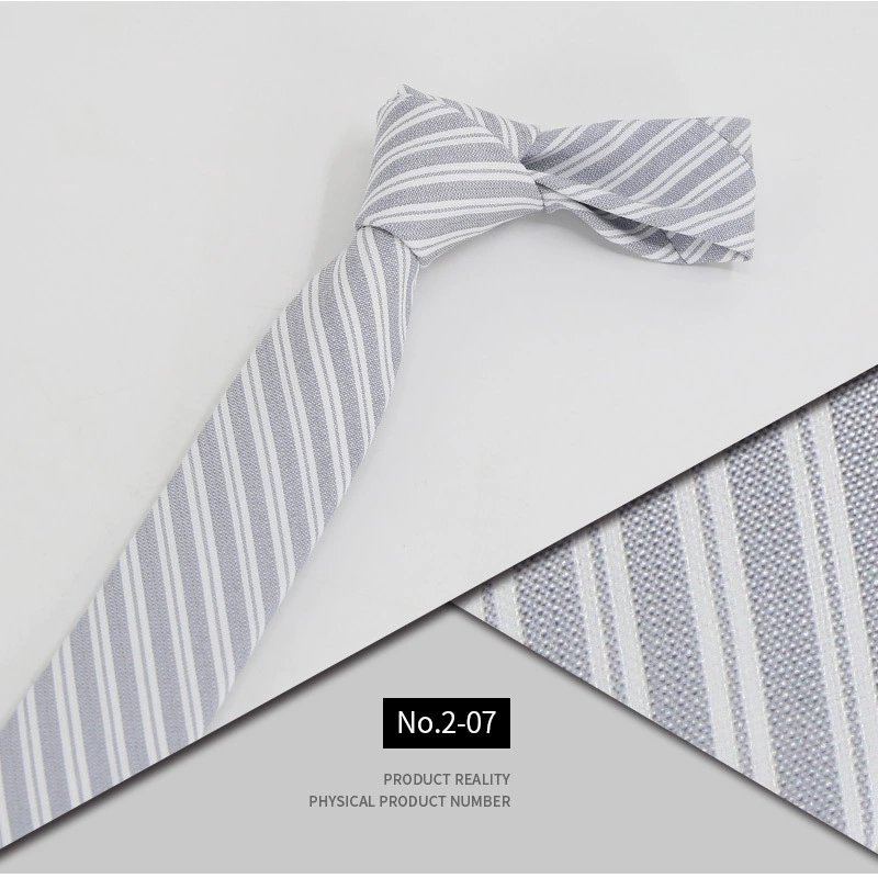 Wholesale 100% Polyester Men's Business Ties Fashionable Thin Group Ties with Custom Striped Logo for Gifts
