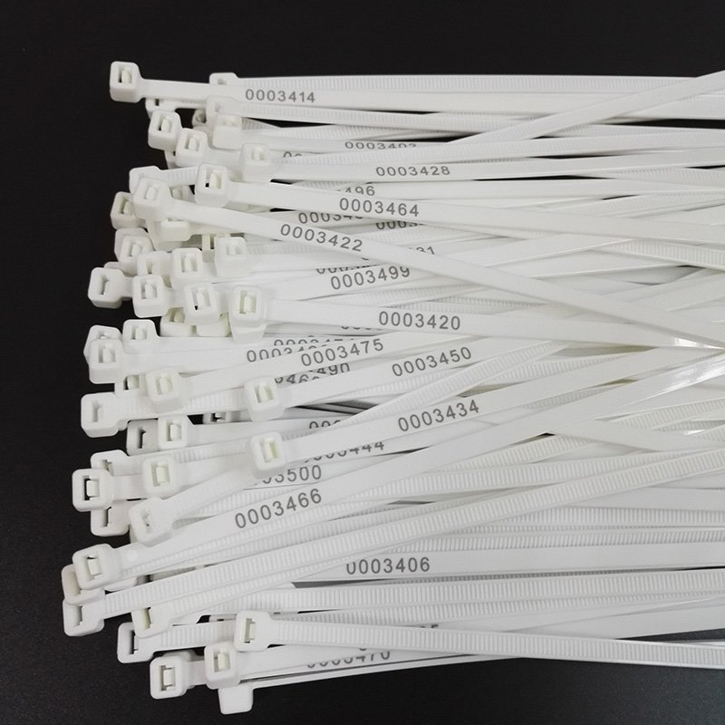 2.5 x 80 mm Plastic white Nylon Cable Zip Ties Suitable for packaging, horticulture, construction and other industries
